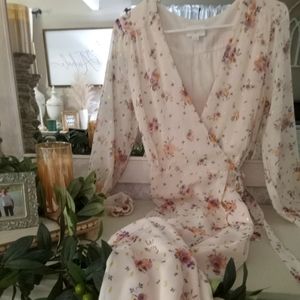 Everly Women's Floral Splendor Print Long Dress